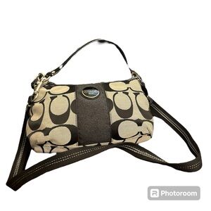 Coach signature stripe bag